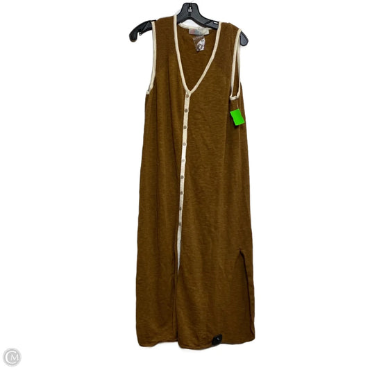 Dress Casual Maxi By Free People In Brown, Size: M