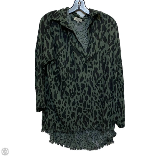 Top Long Sleeve By Umgee In Black & Green, Size: S