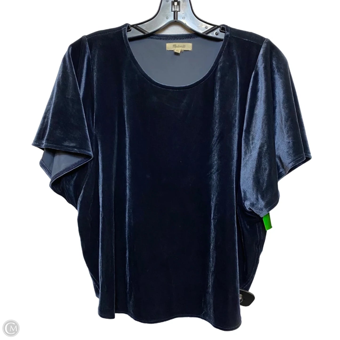 Top Short Sleeve By Madewell In Blue, Size: L