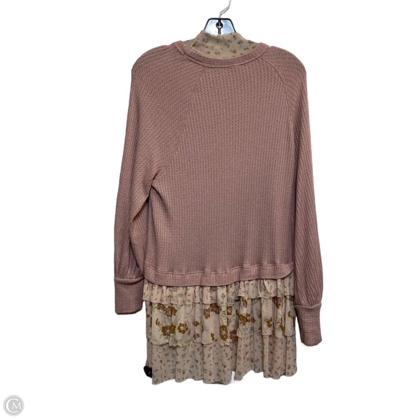 Top Long Sleeve By Free People In Pink, Size: Xs