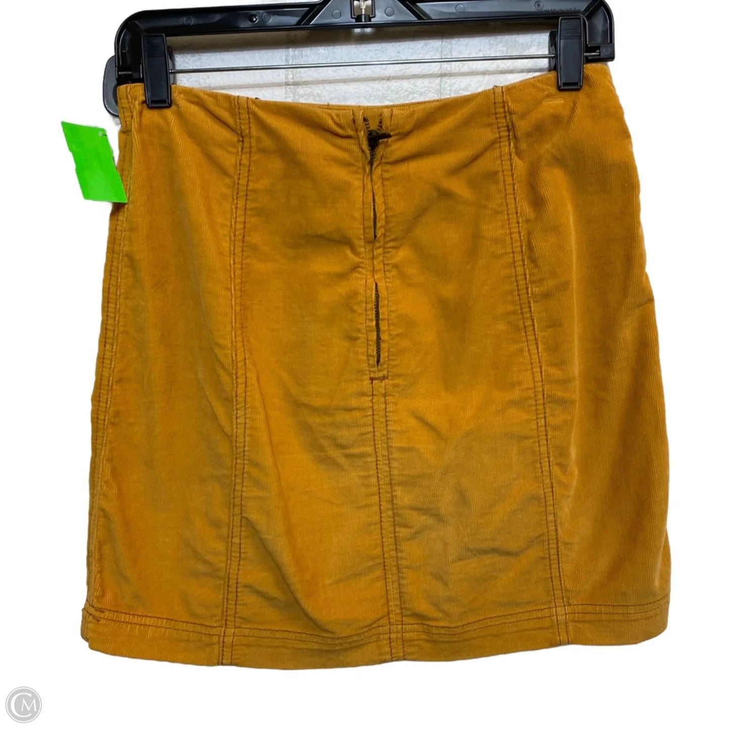 Skirt Mini & Short By Free People In Yellow, Size: M