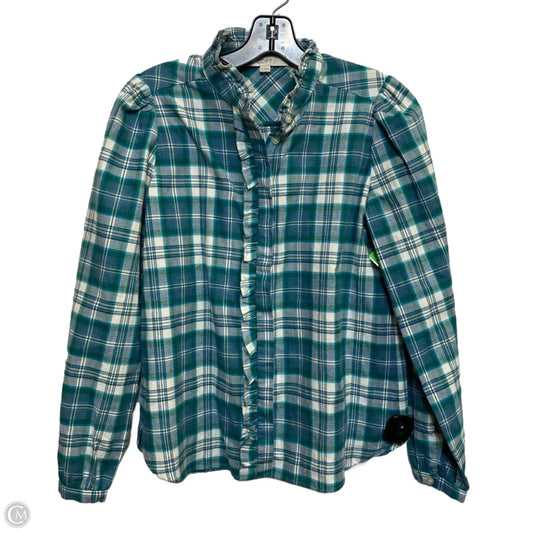 Top Long Sleeve By Loft In Green, Size: Xs