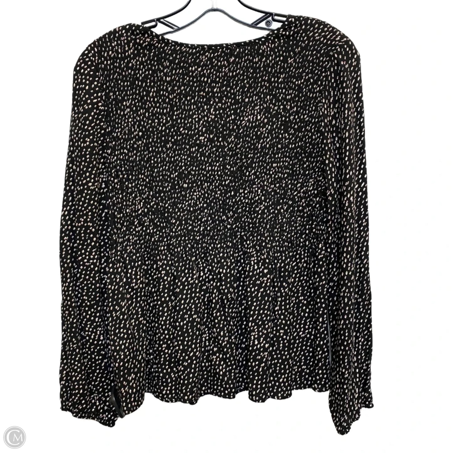 Top Long Sleeve By Kirious In Black, Size: S