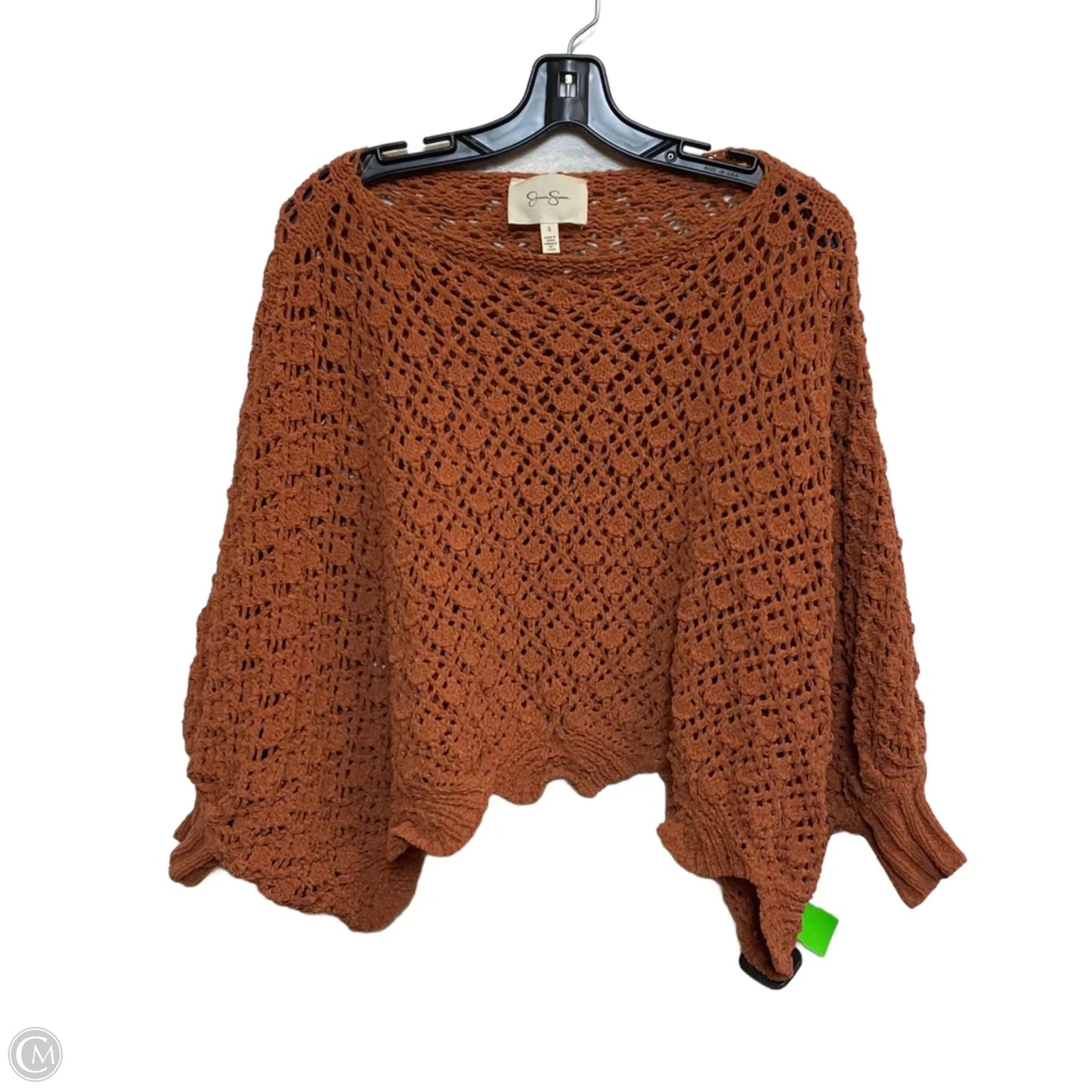 Top 3/4 Sleeve By Jessica Simpson In Brown, Size: S