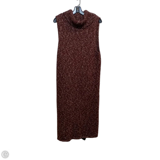 Dress Sweater By Anthropologie In Brown, Size: Xl