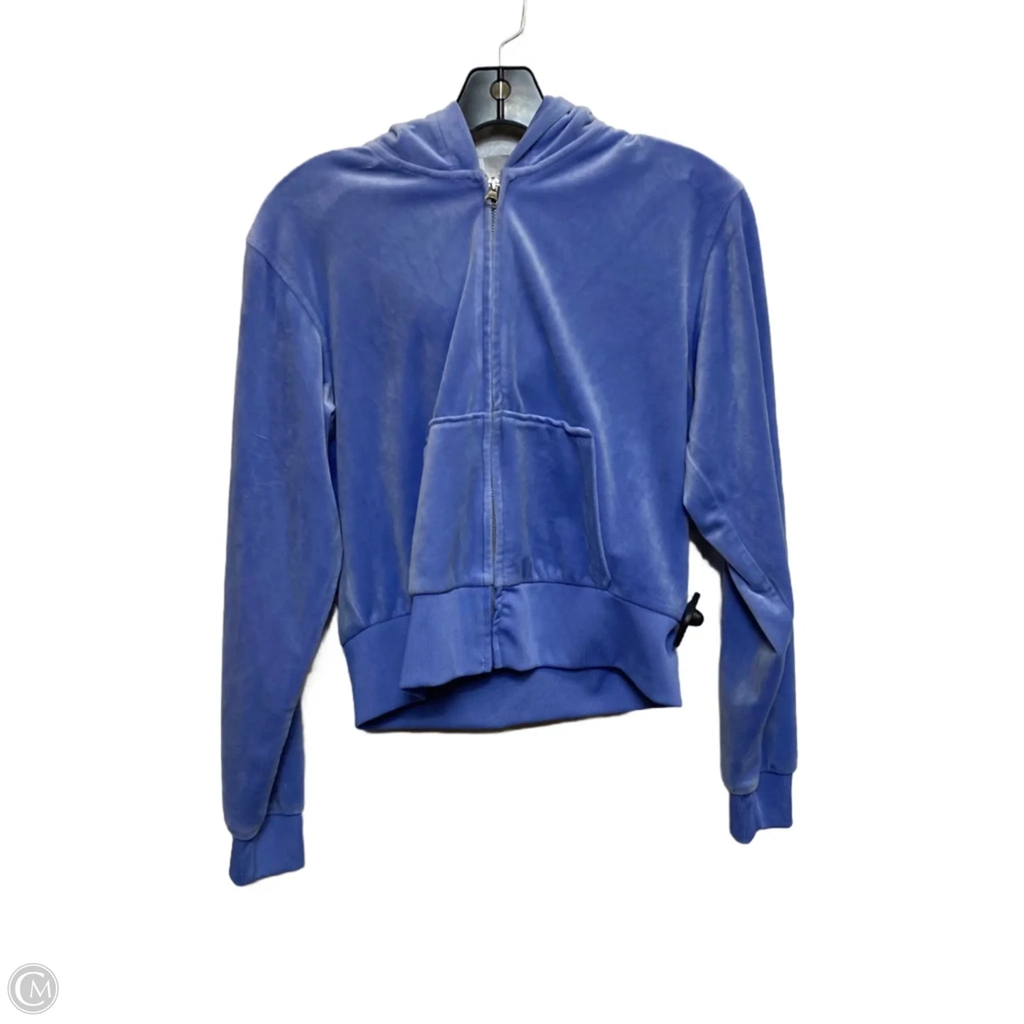 Sweatshirt Hoodie By H&m In Blue, Size: L