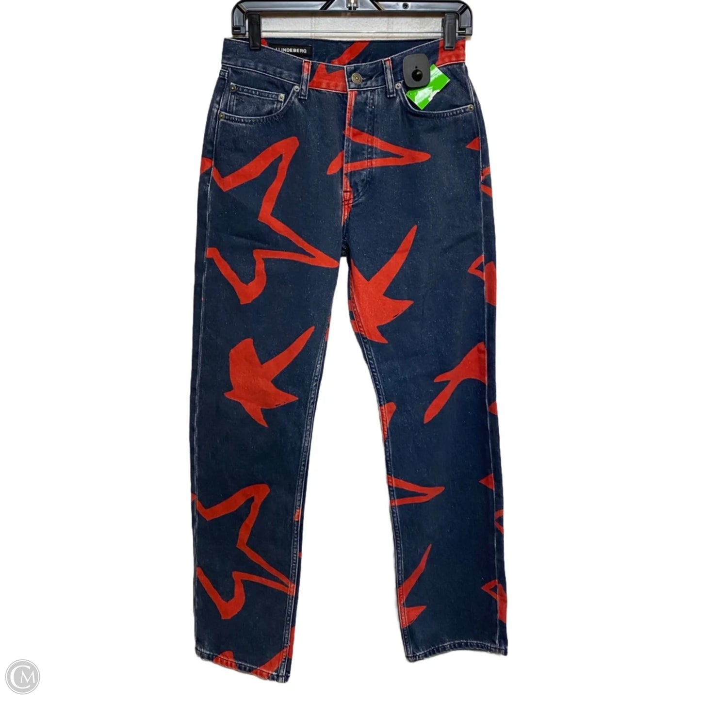 Jeans Straight By J.Lindeberg In Blue Denim, Size: 6