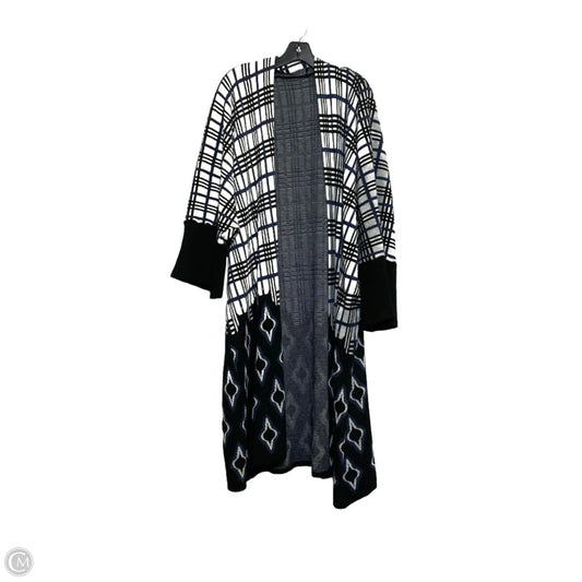 Cardigan By Clothes Mentor In Black & Blue, Size: Osfm
