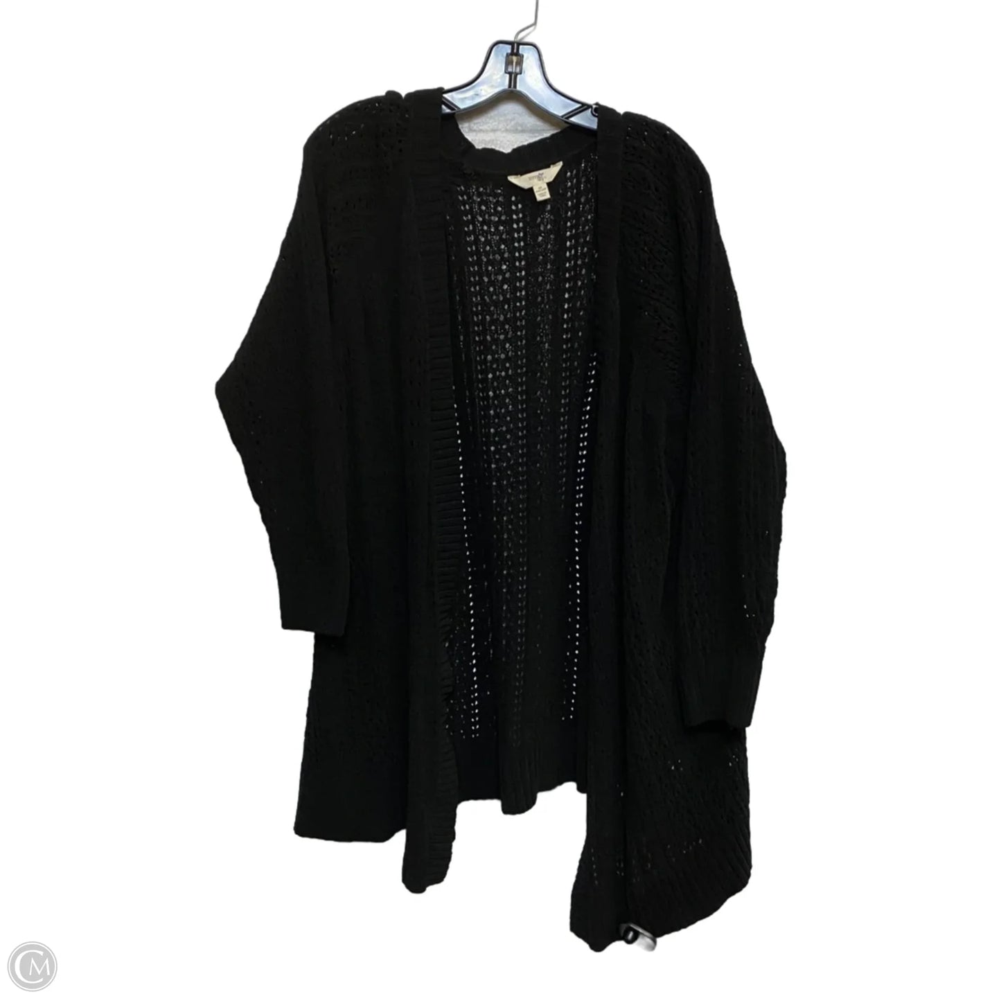 Cardigan By Terra & Sky In Black, Size: 2x