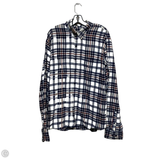 Top Long Sleeve By True Craft In Blue & White, Size: Xxl