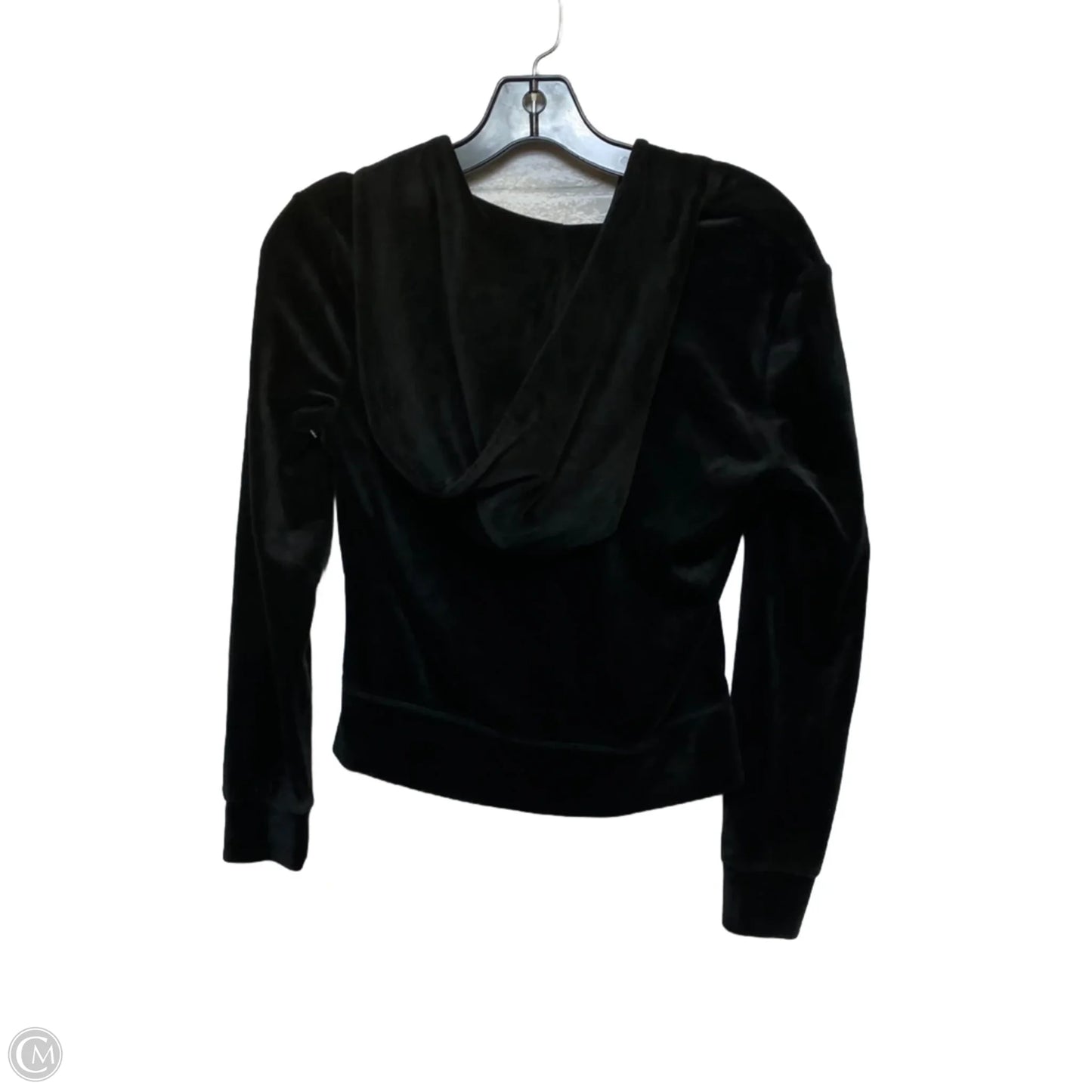 Athletic Top Long Sleeve Hoodie By Juicy Couture In Black, Size: Xs