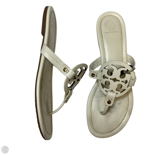 Sandals Designer By Tory Burch In White, Size: 10.5