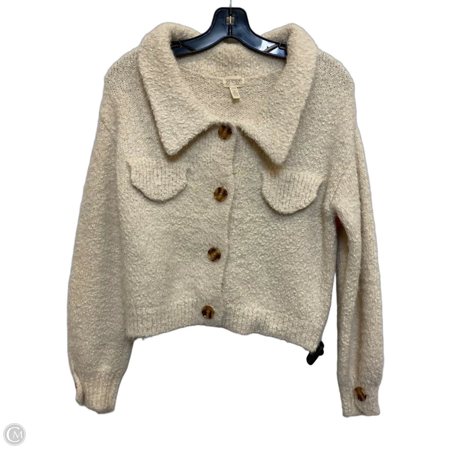 Sweater Cardigan By Greige In Cream, Size: S