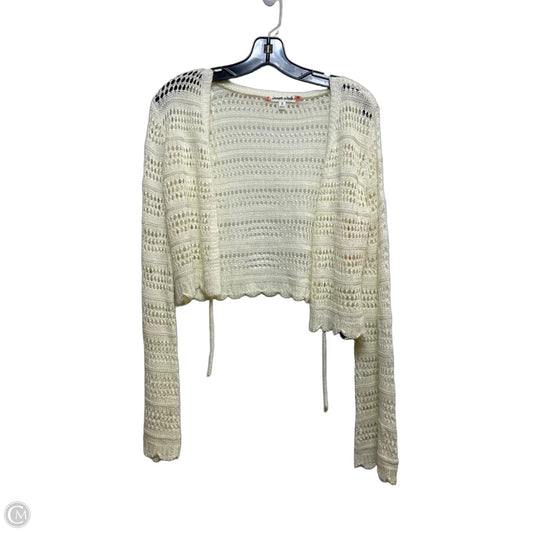 Cardigan By Inner Circle In Cream, Size: S