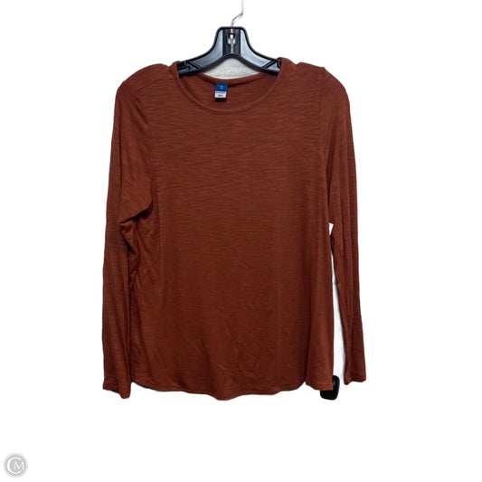 Top Long Sleeve Basic By Old Navy In Brown, Size: Xs