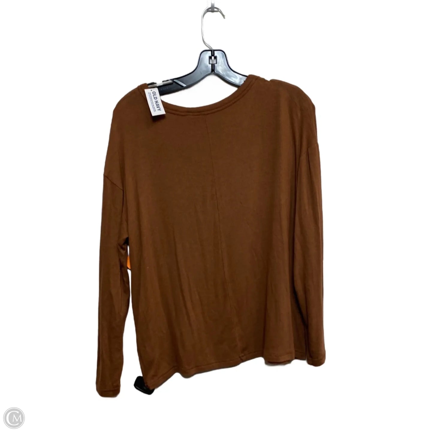 Top Long Sleeve Basic By Old Navy In Brown, Size: Xs