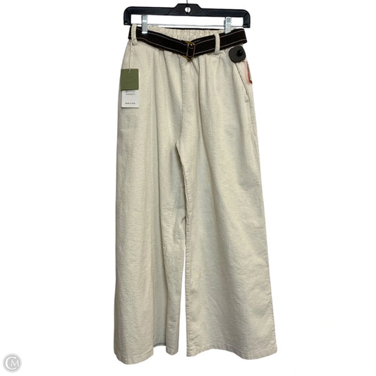 Pants Corduroy By April Moda In Cream, Size: S