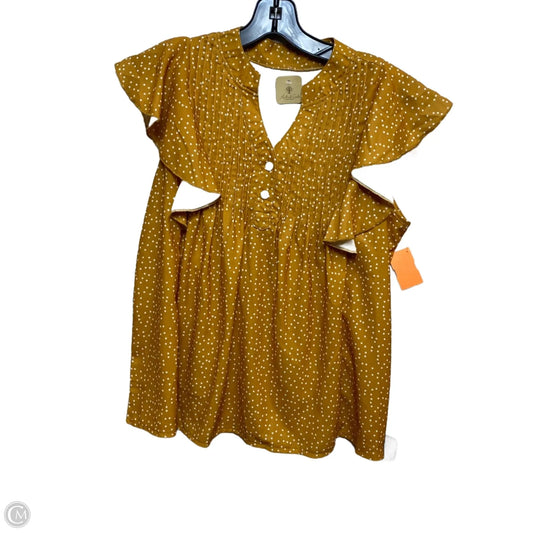 Top Sleeveless By Mustard Seed In Yellow, Size: S