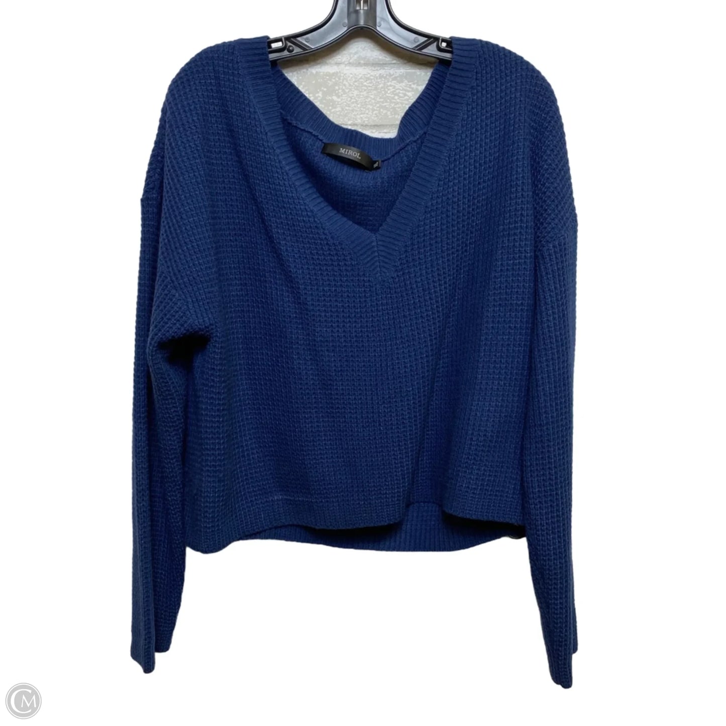 Cardigan By Mirol In Blue, Size: Xl