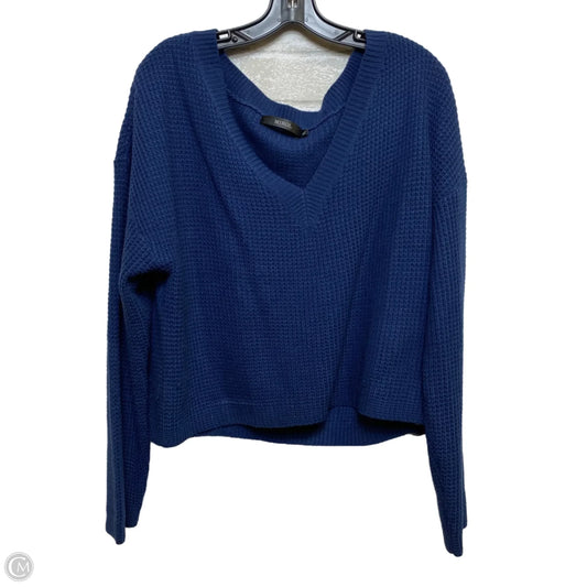 Cardigan By Mirol In Blue, Size: Xl