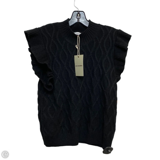 Vest Sweater By Ee Some In Black, Size: L
