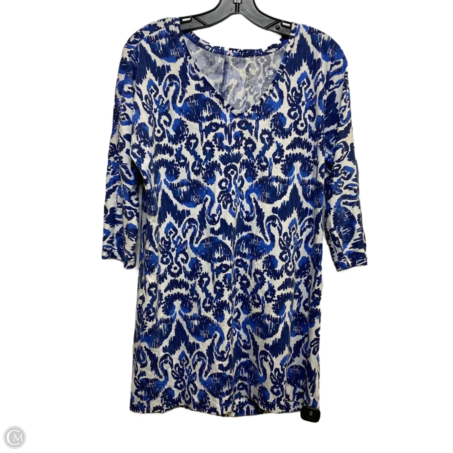 Dress Designer By Lilly Pulitzer In Blue & White, Size: S