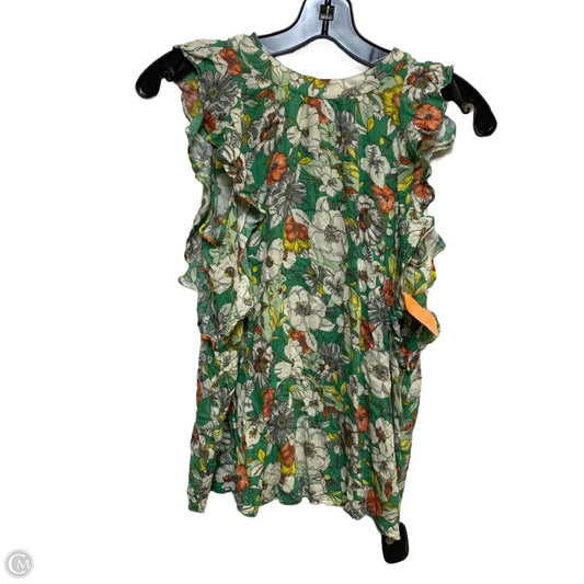 Top Sleeveless By Maeve In Green, Size: Xs