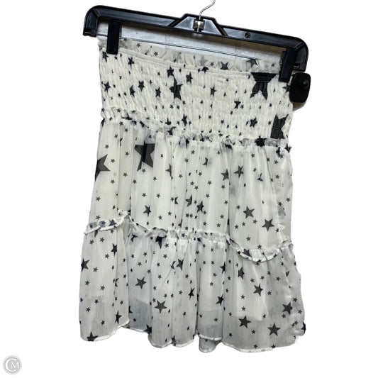 Top Sleeveless By Storia In Black & White, Size: M