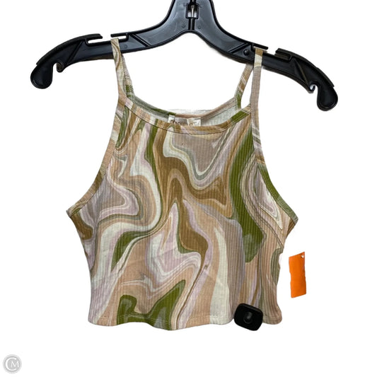 Top Sleeveless By Beach Riot In Green & Pink, Size: L