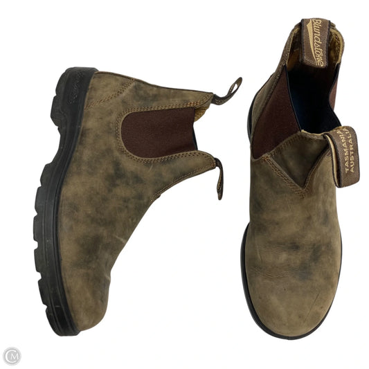 Boots Ankle Flats By Blundstone In Brown, Size: 7.5