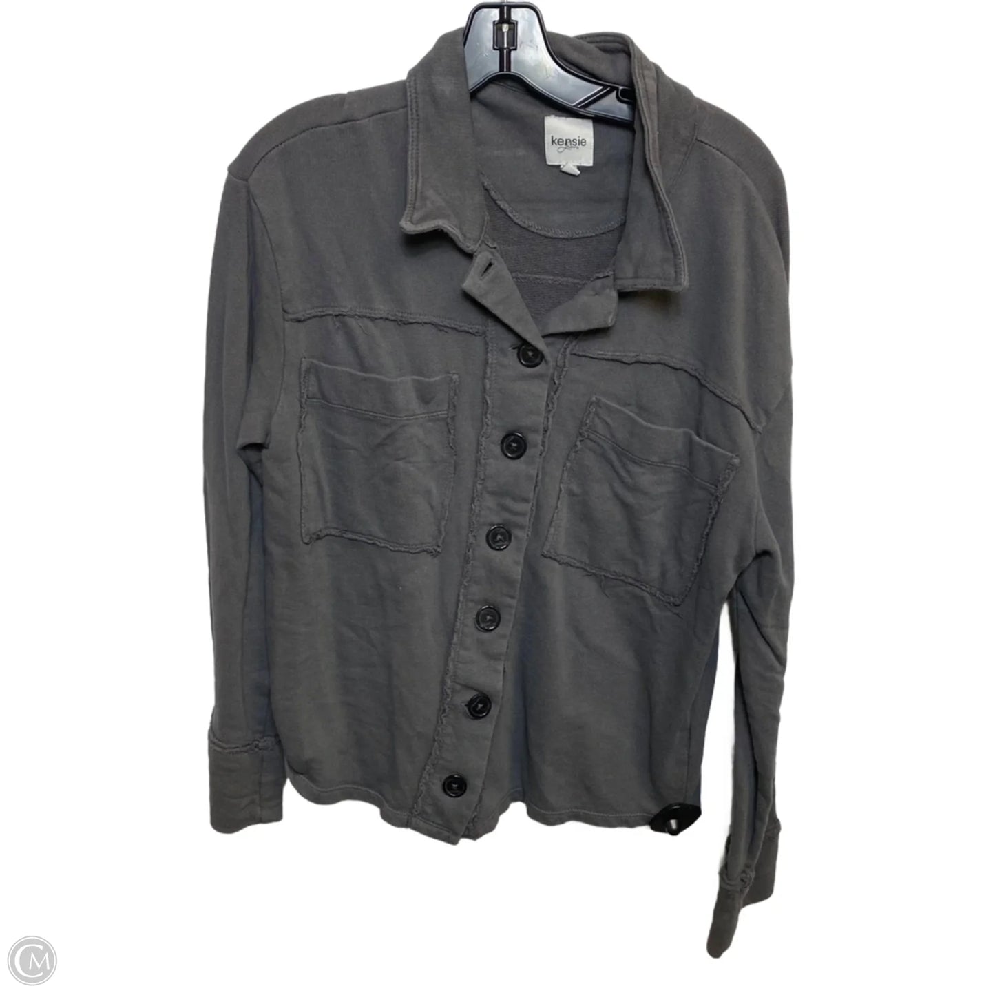 Top Long Sleeve By Kensie In Grey, Size: M