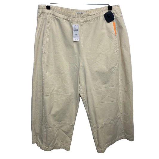 Pants Cropped By Pilcro In Cream, Size: Mp