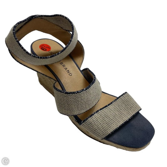 Sandals Heels Wedge By Lucky Brand In Cream, Size: 6.5