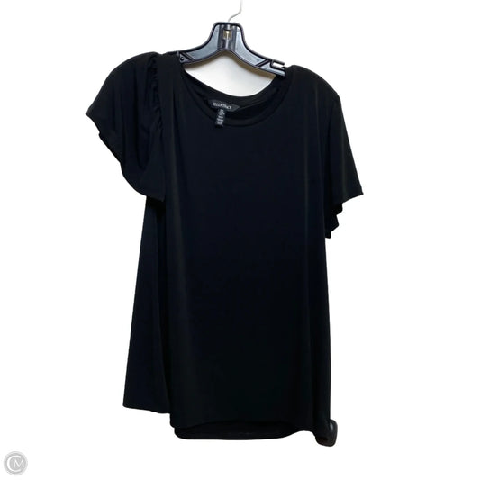 Top Short Sleeve Basic By Ellen Tracy In Black, Size: Xl