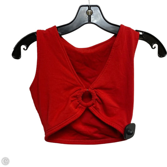 Top Sleeveless By Clothes Mentor In Red, Size: S