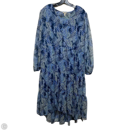 Dress Casual Maxi By Joie In Blue, Size: Xl