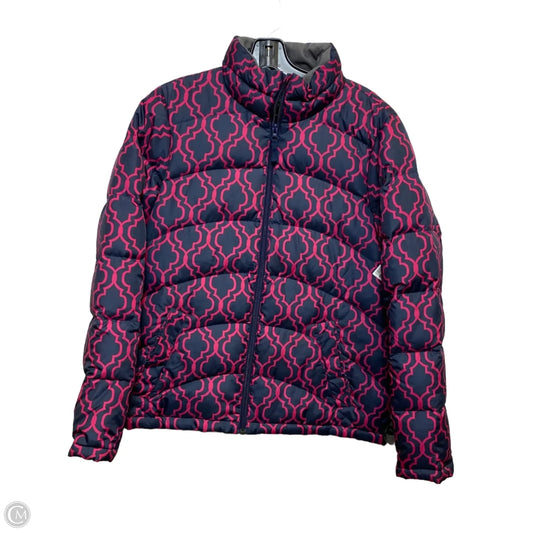 Jacket Puffer & Quilted By Lands End In Blue & Pink, Size: S