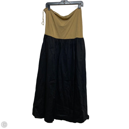 Dress Casual Maxi By Gap In Black & Tan, Size: Xl