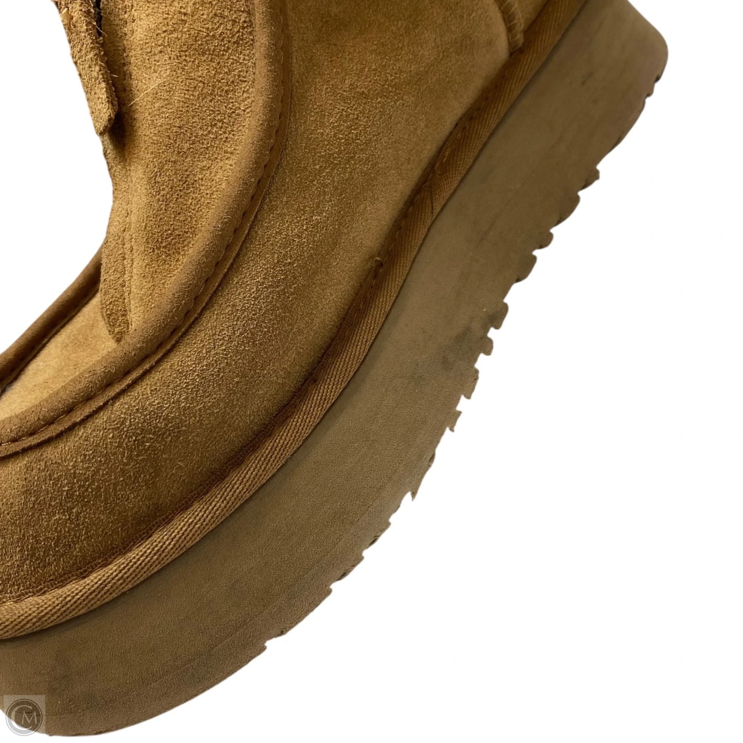 Boots Designer By Ugg In Brown, Size: 8