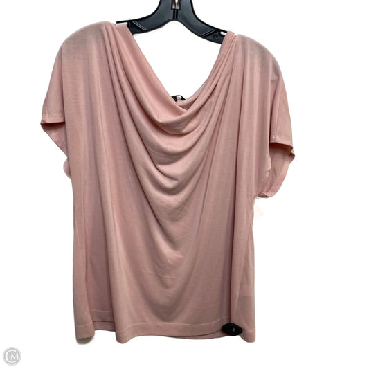 Top Short Sleeve By Banana Republic In Pink, Size: Xl