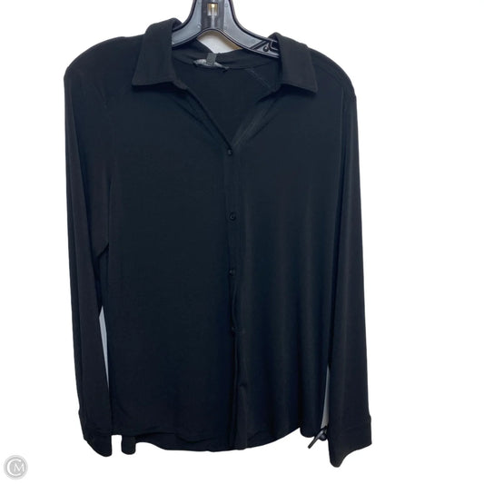 Top Long Sleeve By Adrianna Papell In Black, Size: M