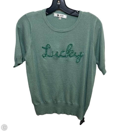 Top Short Sleeve By Ye Mak In Green, Size: Xl