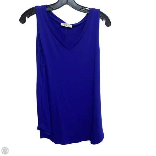 Top Sleeveless By Zenana In Blue, Size: 1x