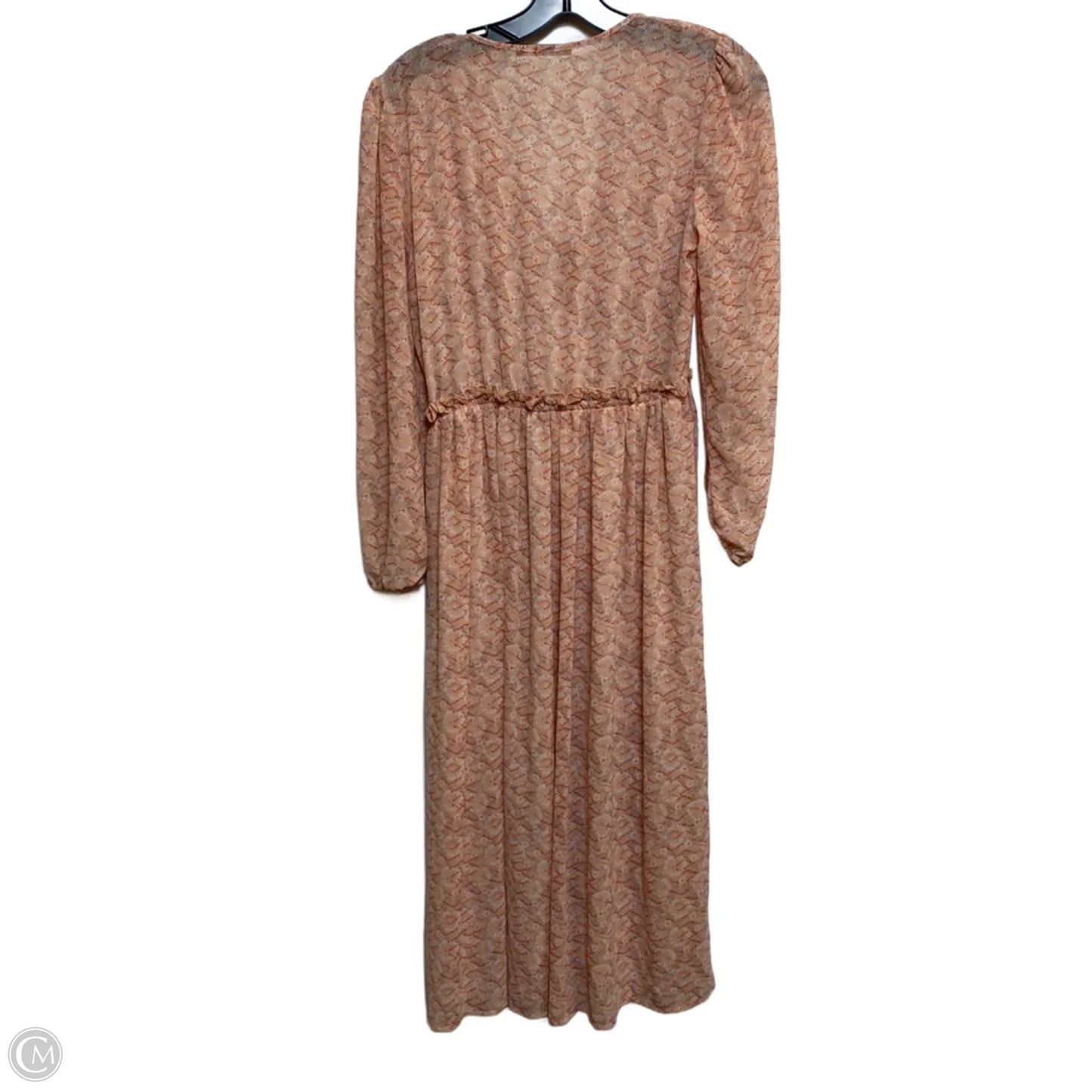 Dress Casual Maxi By Black Tape In Orange & Red, Size: S