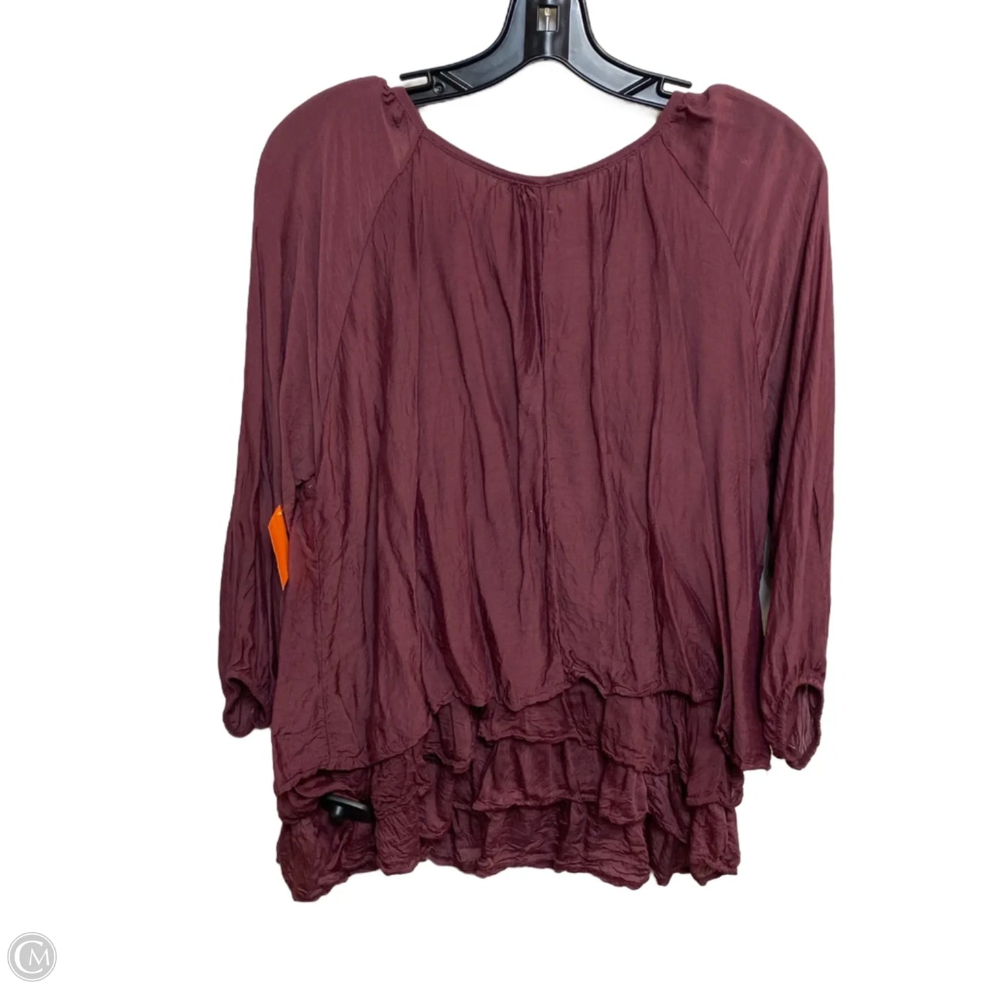 Top 3/4 Sleeve By Tempo Paris In Purple, Size: S