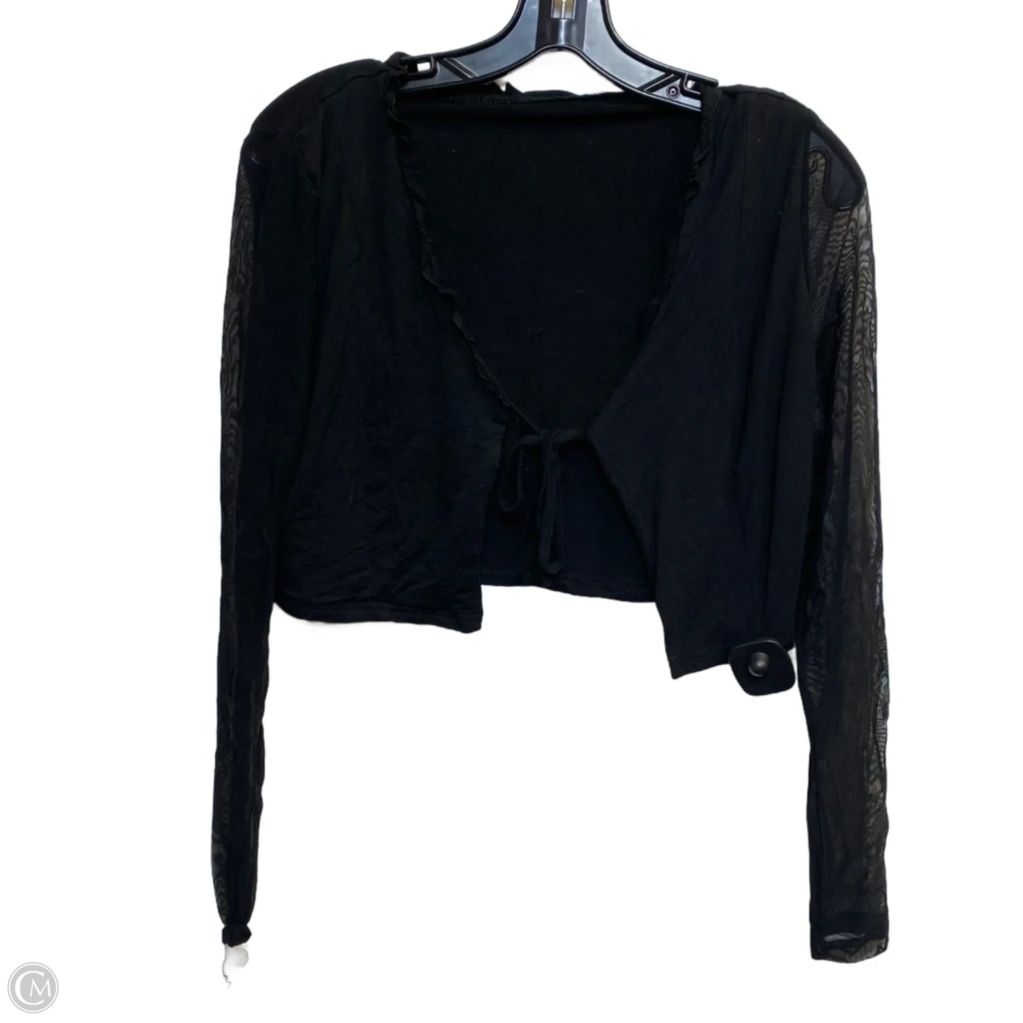 Top Long Sleeve By Cmf In Black, Size: S