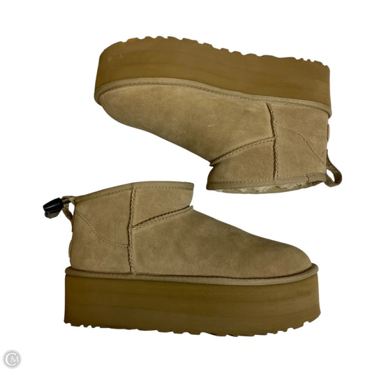 Boots Designer By Ugg In Tan, Size: 9