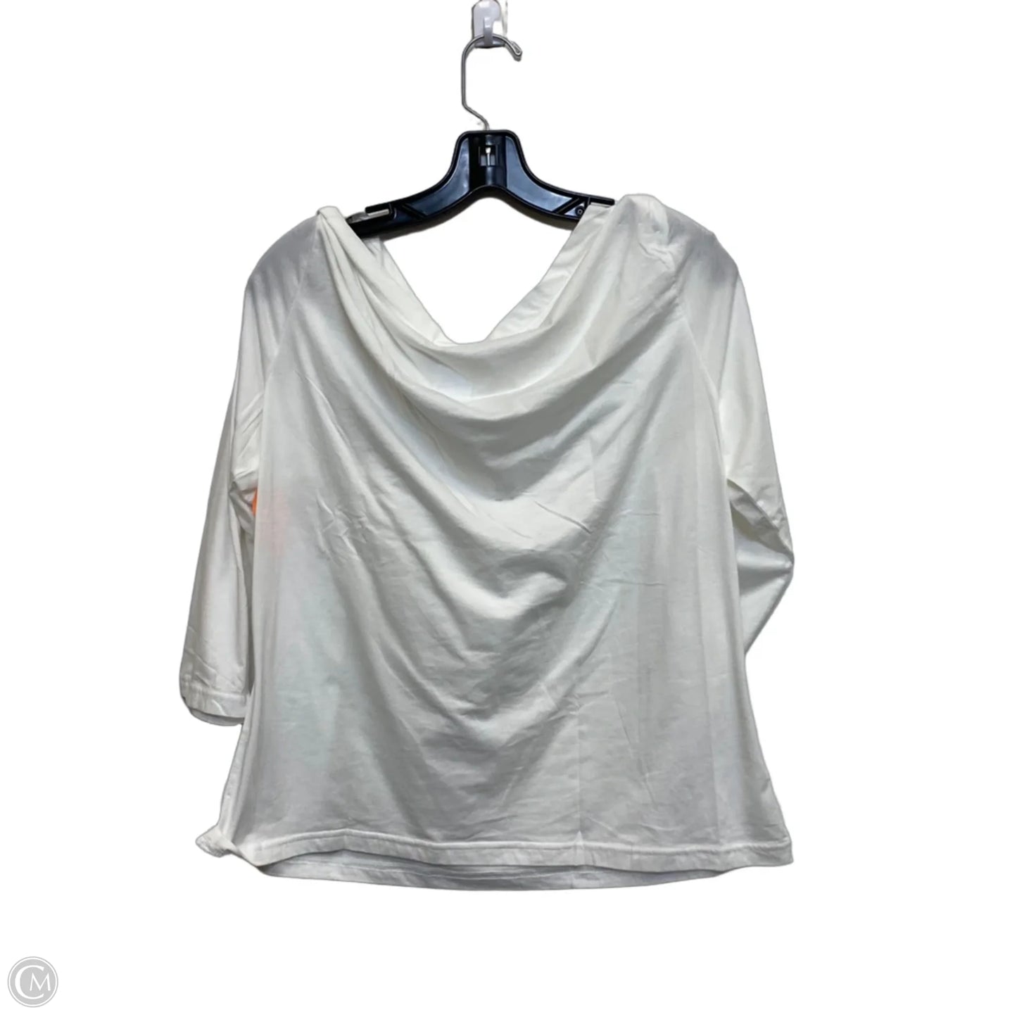 Top 3/4 Sleeve By Talbots In White, Size: Xl
