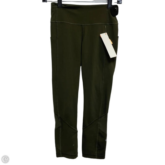 Athletic Leggings By Lululemon In Green, Size: Xs