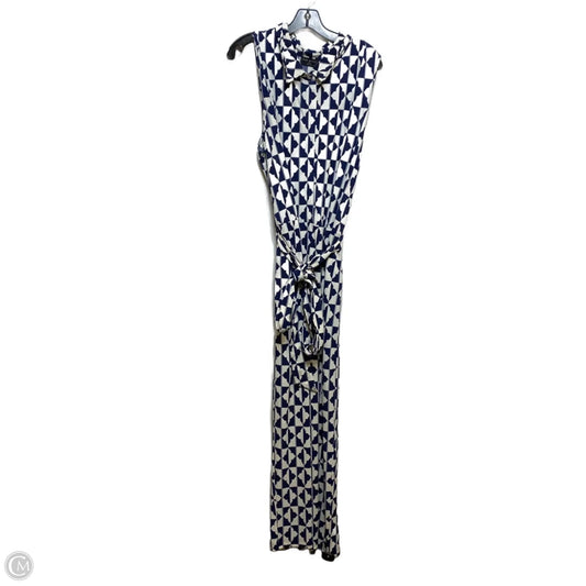 Jumpsuit By Lane Bryant In Blue & White, Size: 4x